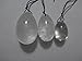 Clear Quartz-Yoni Eggs for Women-Jade- Set of Three- Health and Wellness- Kegel Exercise Pelvic Health Drilled with Hole with Pouch