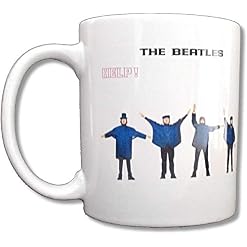 INGING The Beatles »Help! » White Ceramic Collectible Coffee Mug - Les Beatles, Paul McCartney, John Lennon, RIngo Starr, George Harrison
