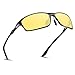 VEOAY HD Night Driving Glasses Anti Glare Polarized Night Vision Glasses Safe Driving Glasses for Men Women (yellow 4)