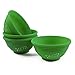 Valiry - Kitchen Essential Stylish Silicone Cooking And Backing Pinch Bowls - Set of 4 - Green