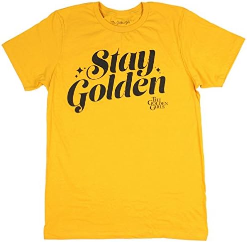 Golden Girls Men's Stay Golden Script Logo Graphic T-Shirt