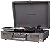 Crosley Cruiser Deluxe Vintage 3-Speed Bluetooth Suitcase Turntable, Slatethumb 2