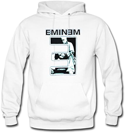 Soothing Men's and Women's Unisex Custom Eminem Classic Hoodie XL White