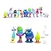 Evursua 12pcs Trolls Toys Poppy Troll Doll Mini Figures Cake Toppers for Kids Party Favor