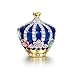 NINAQUEEN Crown Charms fits Charms Bracelets Sterling Silver Bead Charm Birthday Valentines Mothers Day Christmas Gifts for Women Her Mom Wife Mother Girls Graduation Blue