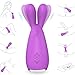 Waterproof Rabbit Vibrator with Dual Motors 9 Powerful Vibrating Modes for Intense Clit Orgasm, Paloqueth Rechargeable Clitoral Vibrator Stimulator for Couples Play