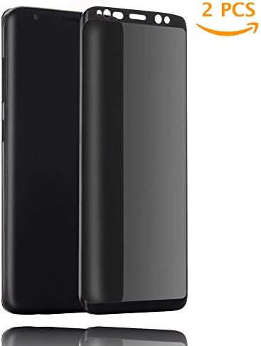 [2 Pack] Galaxy S8 Privacy Screen Protector, Tiamat Tempered Glass Anti-Spy Privacy Film for Samsung Galaxy S8 (Black)