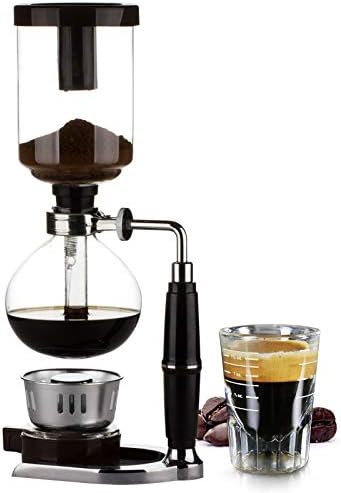 Home Style Siphon Coffee Maker Tea Siphon Pot Vacuum coffeemaker Glass Type Coffee Machine Filter 3cup 5cups
