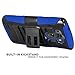 LG G3 Vigor Case, CASEFORMERS Duo Armor for LG G3 Vigor Combo Case with Stand and Holster - Blue (Compatible with LG G3 Vigor, G3 Mini Version Only)