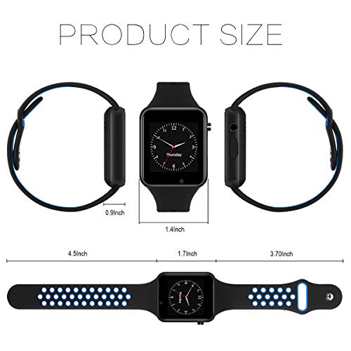 IOQSOF Smart Watch for Men Women with Sleep Monitor Sedentary Reminder Pedometer Bluetooth Smart Watches Compatible with Android iOS Samsung - Thumbnail 3