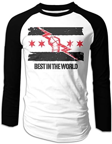 UIQAWQ4 cm Punk Best in The World Men's Long Sleeve Fit Baseball T-Shirts