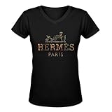 Unlocked Will Women's Customized Gold Hermes V Neck T Shirt