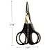 Beard & Mustache Scissors for Men with Mini Comb Eyebrow Trimmer (1 pack)