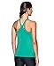 Under Armour Women's HeatGear Armour Racer Tank, Absinthe Green/Metallic Silver, Medium