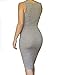 BomDeals Women's Sexy Sleeveless Bodycon Midi Bandage Party Evening Dress