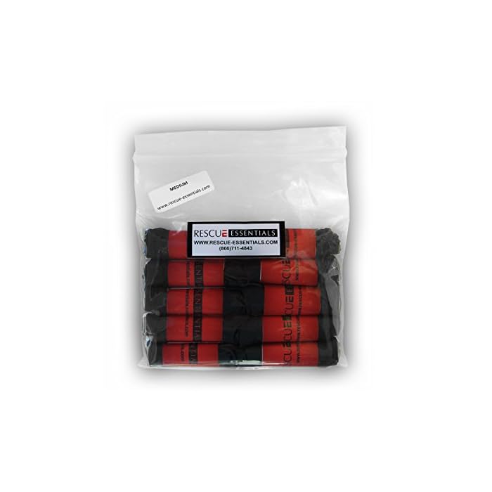 Rescue Essentials TEN ROLLED PAIRS RESQ-GRIP ADVANCED GRIP TEXTURED GLOVES- LARGE