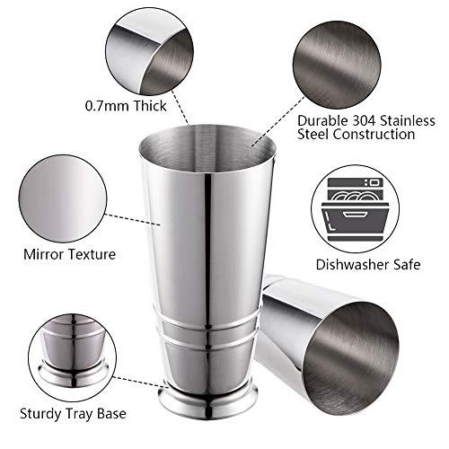 Finneshoky Boston Cocktail-Shaker aus Edelstahl, Bar-Set: 530 ml und 794 ml, Boston-Shaker-Dose, Cocktailsieb, Doppel… – Bild 7
