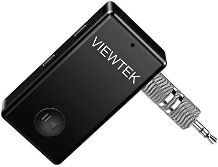 Bluetooth Receiver,Viewtek Streambot Bluetooth Adapter &amp; Hands-Free Car Kits, Mini Wireless Music Adapter for Home/Car Stereo Audio System (Black)