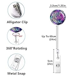 Retractable ID Badge Holder,Nurse Badge Reels with