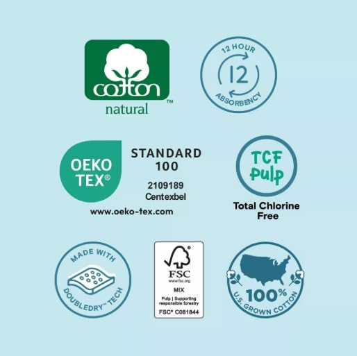 Kudos Chlorine Free Cotton-Lined Premium Diapers Size 1, 70 Count Pack