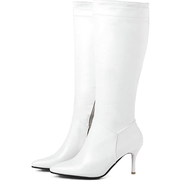 Women's Pointed Toe Ankle Boots - Stiletto Mid Heel With Zipper, Synthetic, Sizes 35-46 (US 5-15) - View #3