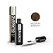 Divaderme Brow Extender II - Black Glass Bottle Edition - 100% Natural Semi Permanent - Eyebrow Fibers + Enhancer Treatment - Made in USA (Medium Brown)