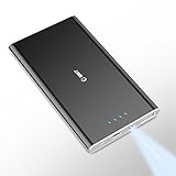 Portable Charger,Emnt Ultra-Thin 4000mAh Slim Power Bank Lightweight LED Indicator Compact Fast Charge External Battery Pack Pocket Size for Smart Phone,Android,Iphone and More Digital Devices-Black