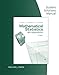 Student Solution Manual for Mathematical Statistics With Application