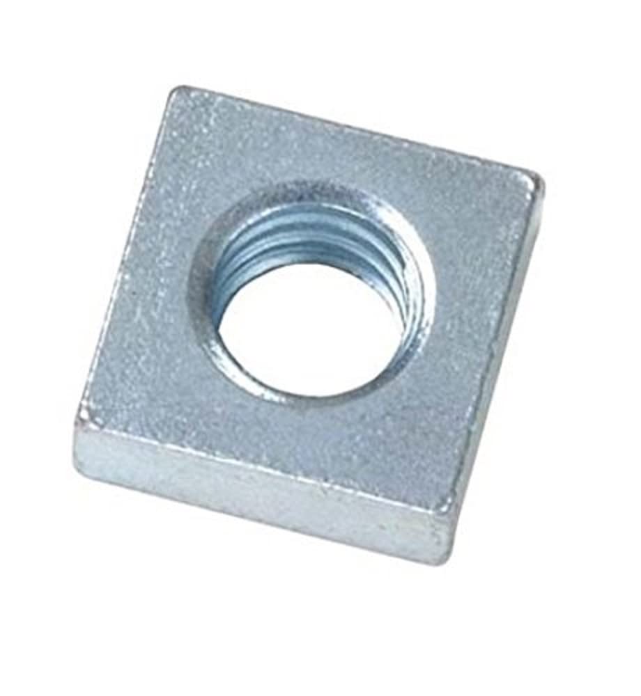 Merriway BH06049 (100 Pcs) Roofing Bolt Square Nut M6 Zinc Plated - Pack of 100 Pieces, White