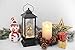 Eldnacele Christmas Musical Snow Globe Lantern Plug in & Battery Operated Glitter Lamp Navitity Scene Lighted Lantern with 6 Hour for Christmas Decoration 12 Inches (Carolers)