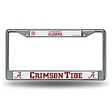 ALABAMA CRIMSON TIDE NCAA CHROME LICENSE PLATE FRAME