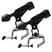 Fishing Boat Rods Holder 360 Degree Rotation Adjustable Power Lock Fishing Rod Racks Folding Holder with Large Clamp Opening (2PCS 02# Max Opening 1.97