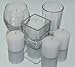 Inspired Candles 10 Hour Natural Soy Wax and Paraffin Wax Unscented Smokeless Votive Candles, White, Set of 72