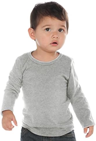Kavio!Unisex Infants Crew Neck Long Sleeve Heather Gray 24M