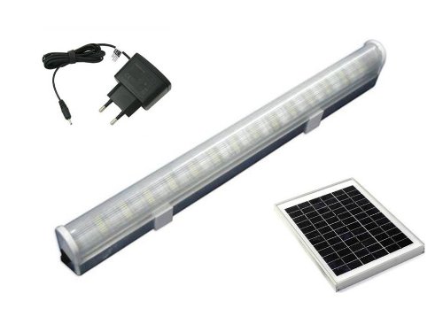 Mazda Energy Solar LED Tube 5W Rechargeable Light (White, 1 Foot)