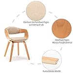 Mingone 2er-Set Esszimmerstühle mit Armlehnen Bentwood Designer Stühle