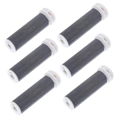 PACKOVE 6Pcs Durable Electric Foot File Roller Replacement Heads Lightweight Pedicure Tool for Easy Removal of Dead with Various Electric Foot Grinders