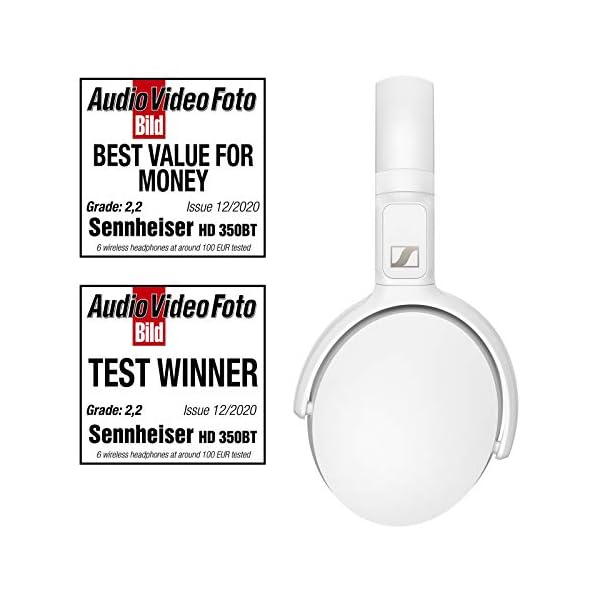 Sennheiser-HD-350BT-Wireless-foldable-Headphones-White Sennheiser HD 350BT Wireless Foldable Headphone, White