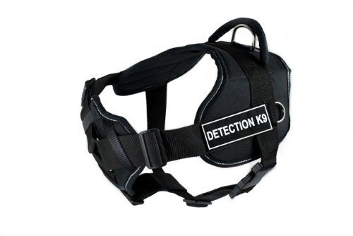Dean & Tyler Fun "Detection K9" Dog Harness with Padded Chest Piece, Fits Girth…