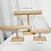 Ikee Design Linen Covered Wood Jewelry Display Stand, Bracelet Holder Display Stand, Perfect for Bracelet Bangle Watch for Home Organization, Store, Tradeshow and Showcase