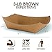 Stock Your Home [250 Pack] Extra Large Disposable Brown Kraft Paper Food Trays, 3-Lb Concession Tray, Serving Boats for Party Snacks, Taco Bar, Seafood, Nachos Plates