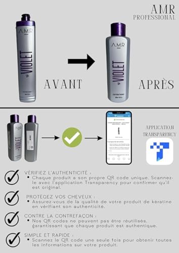 AMR Professional Smoothing Protein Purple – Extra Protein Treatment – Formol Free (1000 ml)