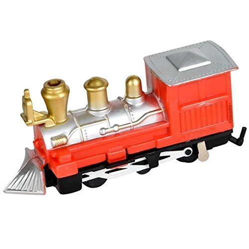 Mini Train Set with Tracks Toy - Battery Operated Classic Train Building Kit.