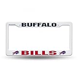 Rico Industries NFL Plastic License Plate Frame, Buffalo Bills