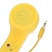Retro Handset, UEB Retro Anti-radiation Telephone Phone Call Receiver 3.5 MM Socket Handset … (Yellow)