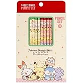 Pikachu (1 Pack, Random Package) Pencils, 2B Hexagonal Pencil, 10 Count (10Count, B)