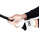 DOGOLF Men's Grip Stabilizing Golf Gloves White L Size Worn on Left Hand, for Golf Beginners and Amateurs, Stable Grip Balanced Posture Overall Enhanced Performance
