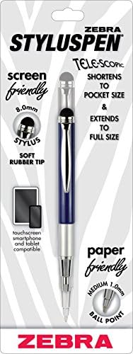 Zebra Styluspen Telescopic - Ballpoint Pen W/stylus, Midnight Blue