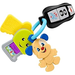 Fisher-Price Laugh & Learn Baby To Toddler Toy Play & Go Keys With Lights & Music For Pretend Play Ages 6+ Months