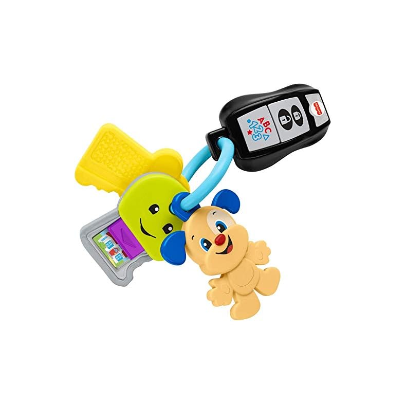 Fisher-Price Laugh & Learn Baby To Toddler Toy Play & Go Keys With Lights & Music For Pretend Play Ages 6+ Months Fisher-Price Laugh & Learn Baby To Toddler Toy Play & Go Keys With Lights & Music For Pretend Play Ages 6+ Months